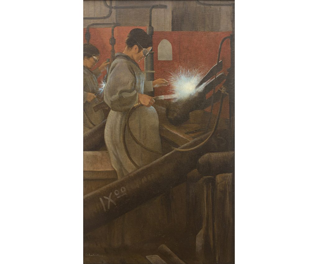 immagine per Giovanni Costantini (Roma 1872 – 1947), LA MADRE Dipinto ad olio su tela di cm 126 x 73, firmato in basso a sinistra.