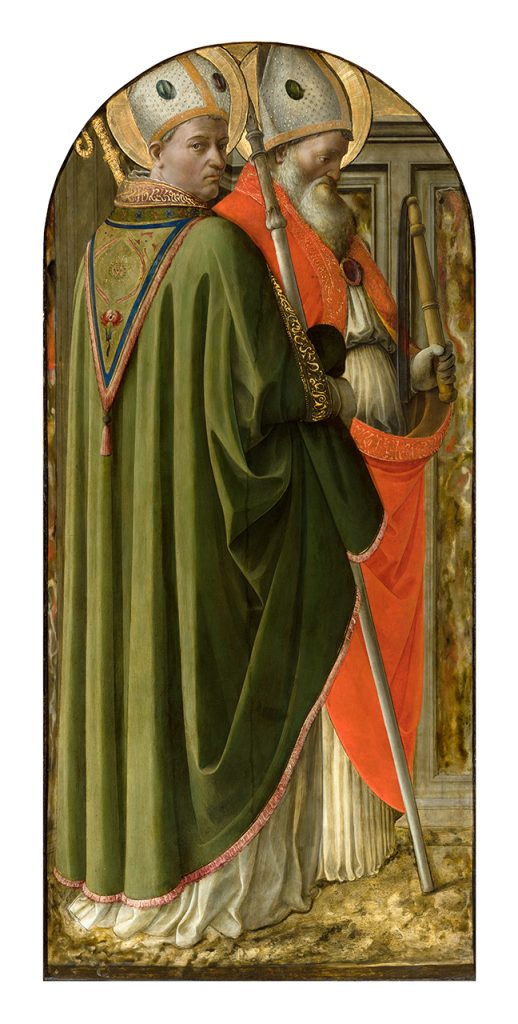 immagine per Filippo Lippi Santi Gregorio e Girolamo 1438-1442 olio su tavola, 130h x 65,5 cm Torino, Pinacoteca dell’Accademia Albertina, inv. 140