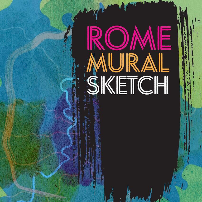 immagine per Rome Mural Sketch