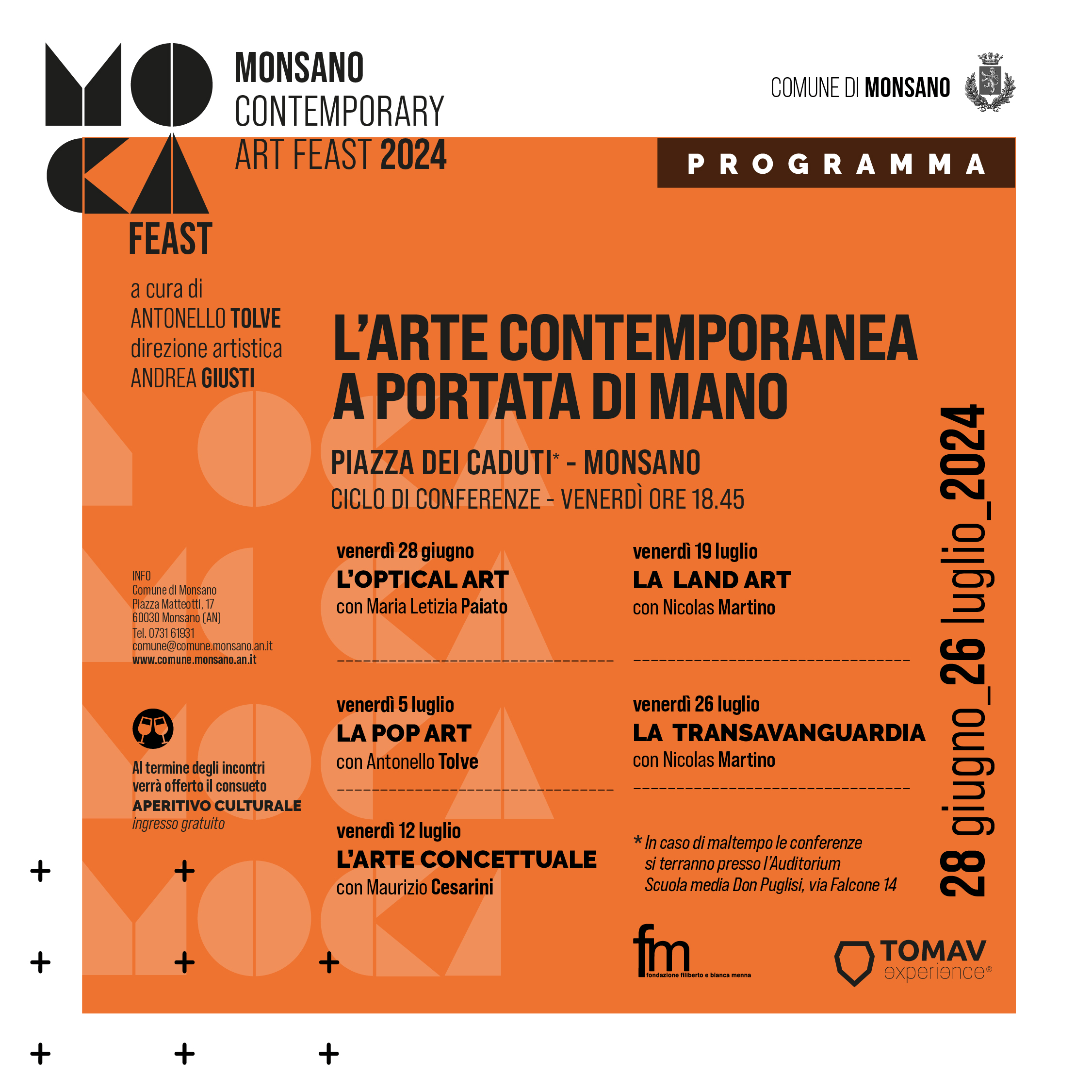 immagine per MOCA Monsano Contemporary Art 2024. L'Arte contemporanea a portata di mano