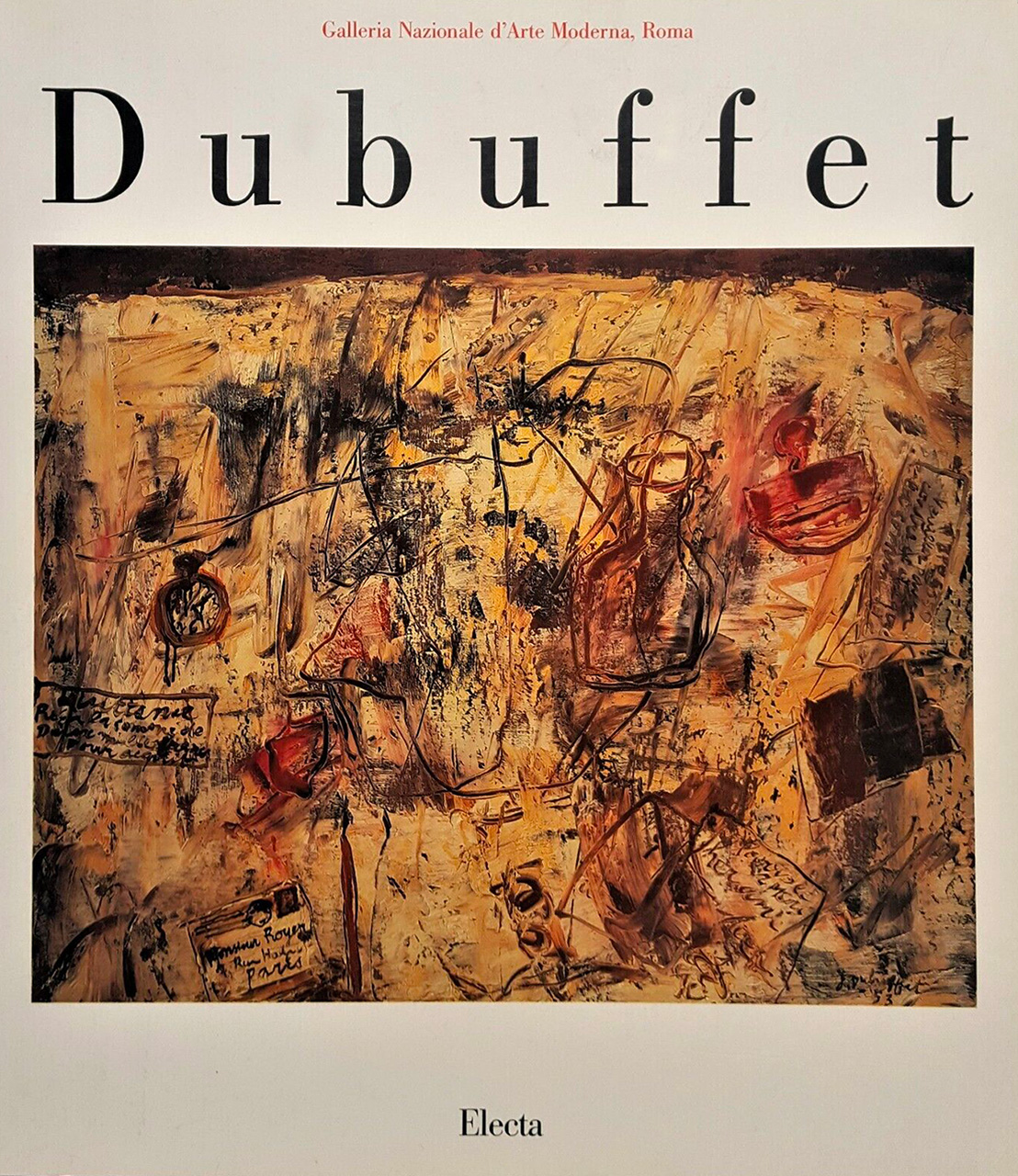 immagine per catalogo della grande mostra su J. Debuffet alla GNAM, Roma, 1989