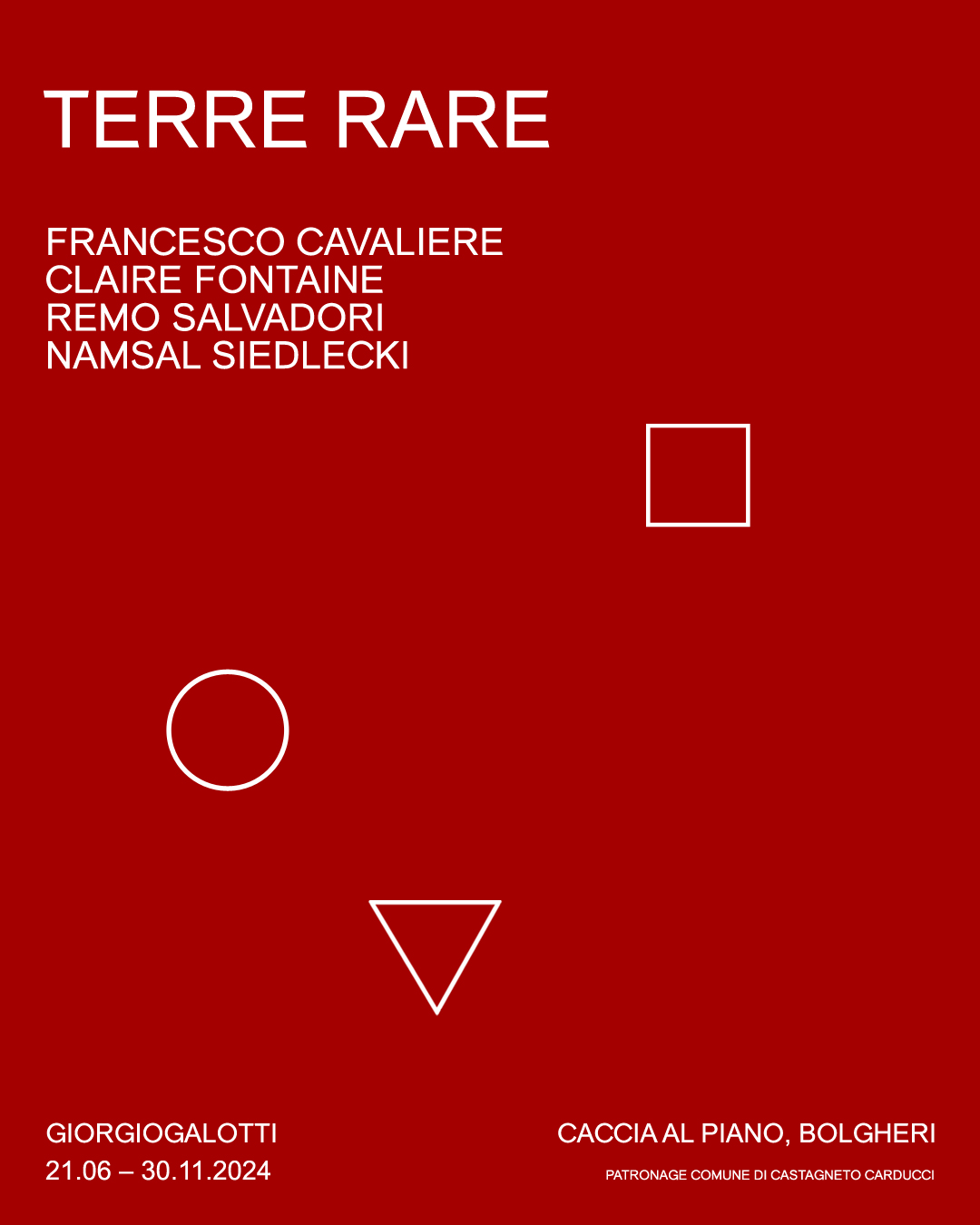 immagine per Terre Rare. Francesco Cavaliere, Claire Fontaine, Remo Salvadori, Namsal Siedlecki