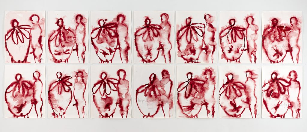 immagine per Louise Bourgeois
THE FAMILY, 2007
Gouache and pencil on paper, suite of 14
59.7 x 45.7 cm, each sheet
Photo: Christopher Burke, © The Easton Foundation/Licensed by S.I.A.E., Italy and VAGA at Artists Rights Society (ARS), NY