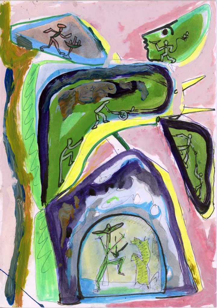 immagine per Riccardo Dalisi Senza titolo tecnica mista su carta cm 29,5 x 21 2003