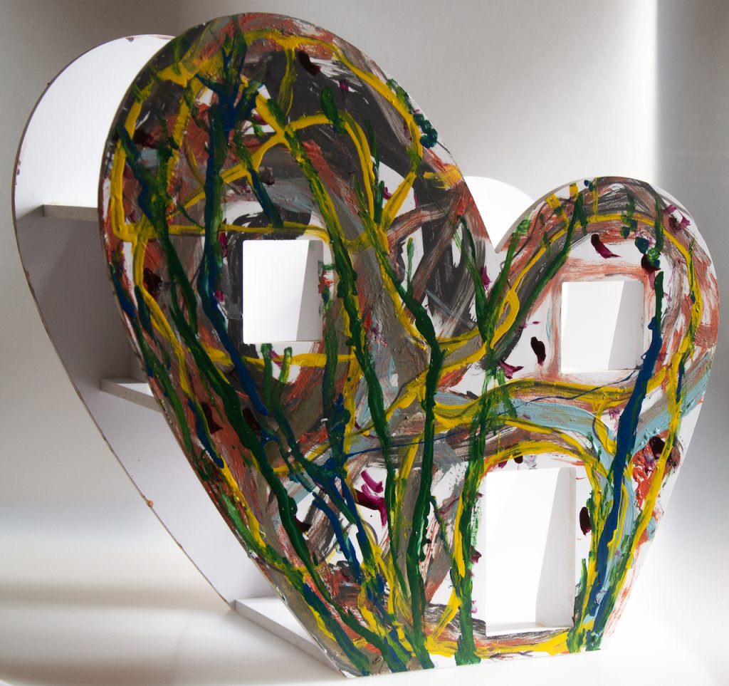 immagine per Riccardo Dalisi Senza titolo, forex e acrilici 45x47x24cm 2013