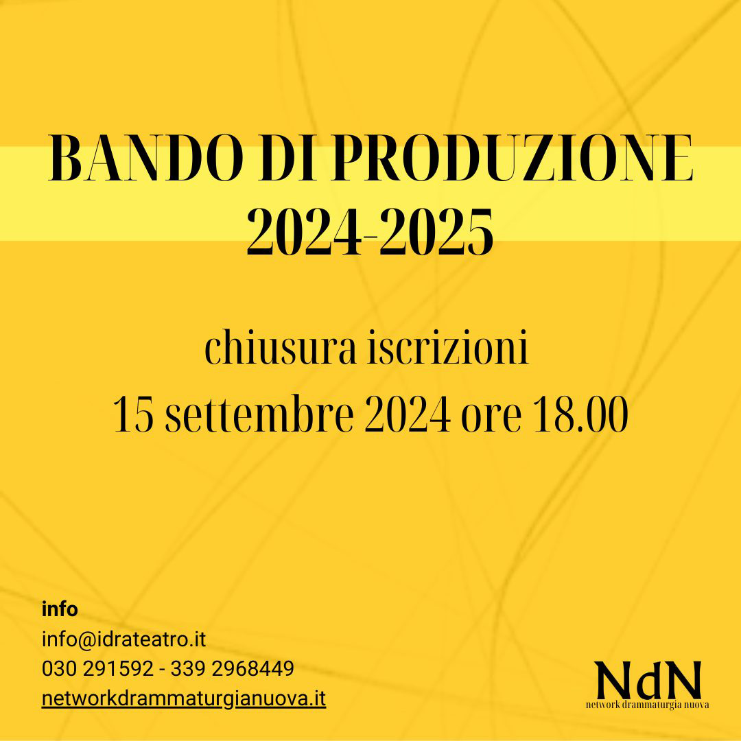 immagine per Network Drammaturgia Nuova Bando