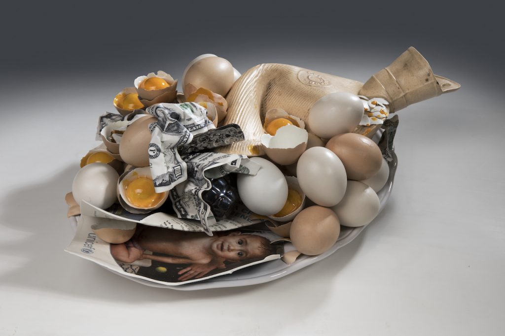 immagine per Istantanea, ceramica policroma, 16 x 27 x 30 cm, 2022