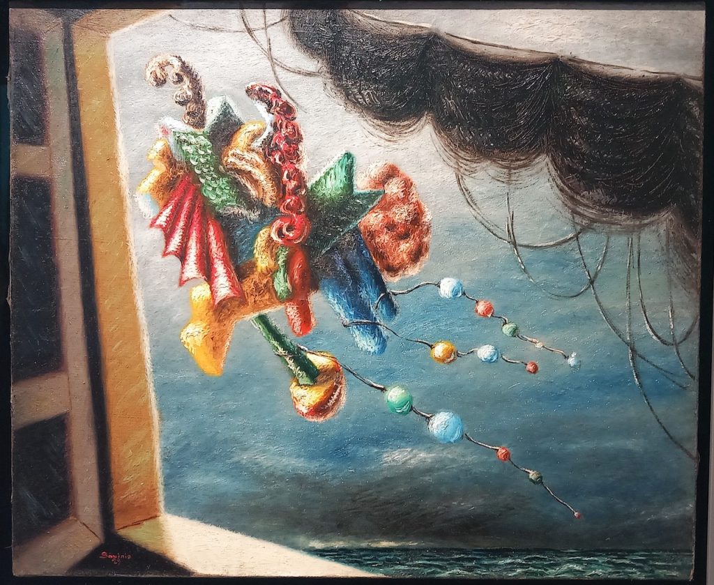 immagine per A. Savinio, s.t. 1929 -dettaglio -mostra alla Gall. FarsettiArte, 2024 -ph. B. Martusciello