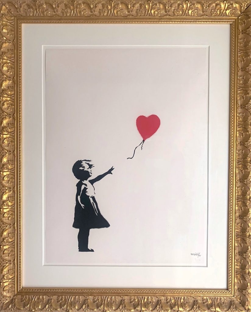 immagine per Banksy, Balloon girl,Screenprint on paper,66x50 cm