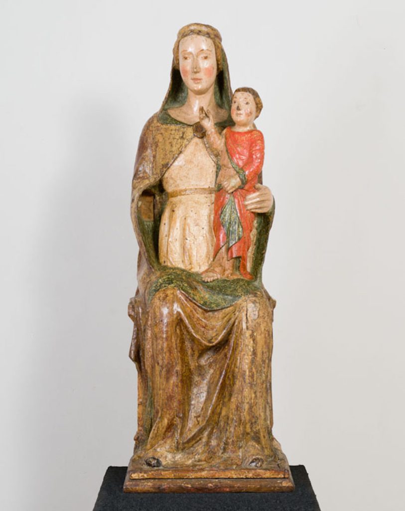 immagine per FLAVIO POZZALLO - MAESTRO ABRUZZESE MADONNA SEDUTA IN TRONO CON IL BAMBINO