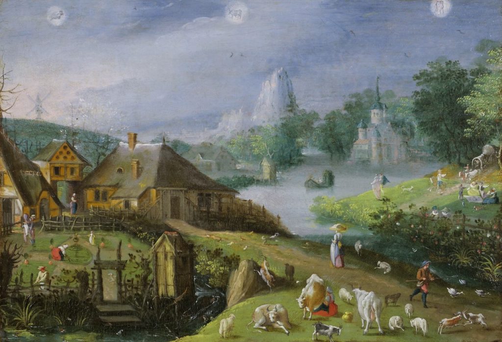 immagine per FLORIS VAN WANROIJ - Abel Grimmer, Landscape symbolising the Season of Spring