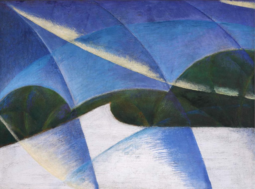 immagine per GALLERIA RUSSO - Balla Giacomo, Velocità terrestre - L'Auto è passata, 1913-1914, olio su cartone, cm 50 x 64,4