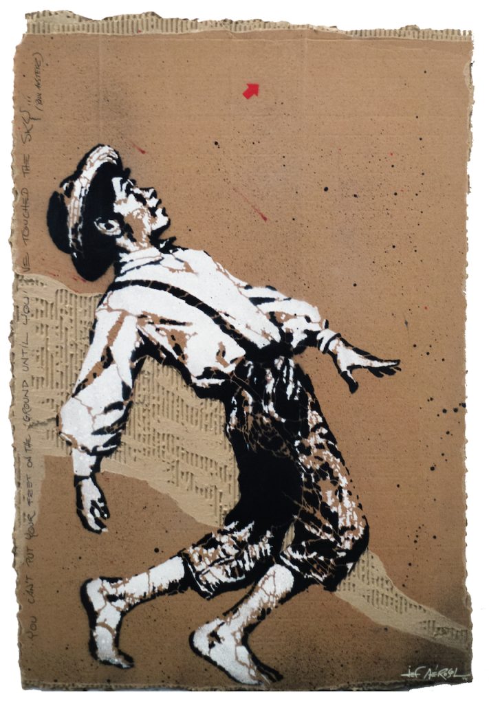 immagine per Jef Aérosol, Tom, 2014 Spray paint on cardboard, 91 x 62 cm, Unique work, Private collection, Credits Wunderkammern