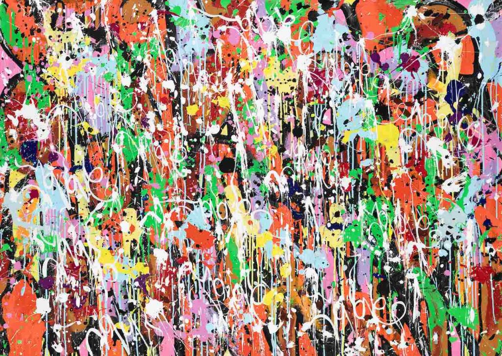 immagine per JonOne, Your Mines (2021), Acrylic on canvas, 157 x 110 cm, CreditsWunderkammern