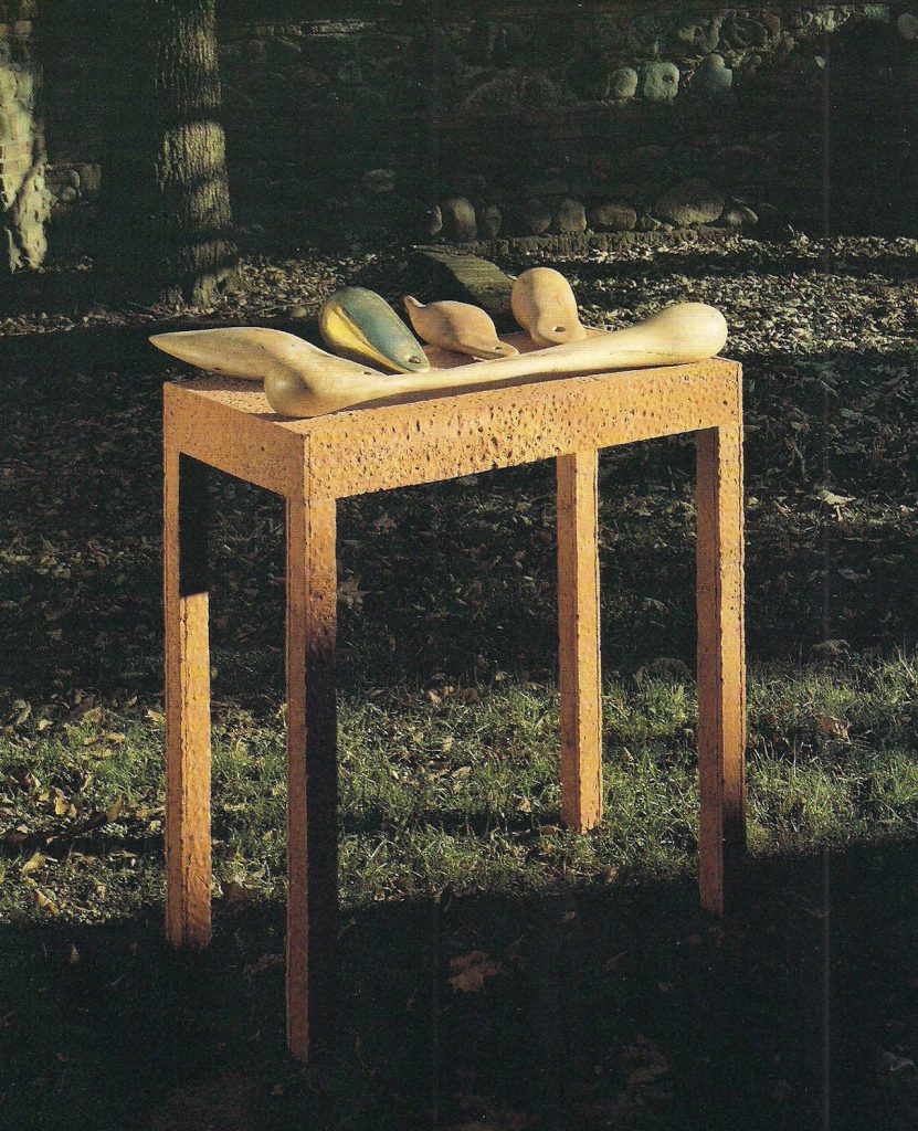 immagine per LAURA E RINO COSTA, Valenza AL (I) - LUIGI MAINOLFI, CAMPANE E CAMPANACCI, 1988, BRONZO,LEGNO E TERRACOTTA, CM. 109X101X64