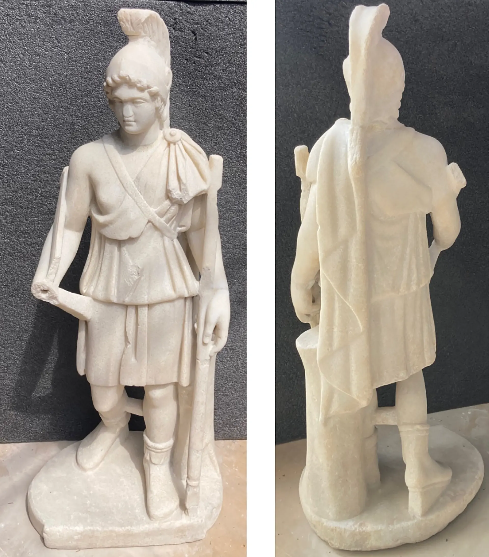 immagine per Dea Roma dopo il restauro avanti e dietro Crediti MNR