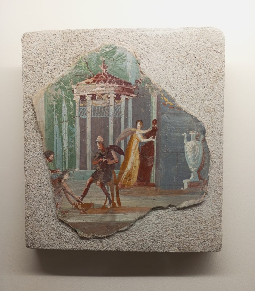immagine per Euriclea riconosce Ulisse - affresco proveniente da Pompei - I secolo d.C.