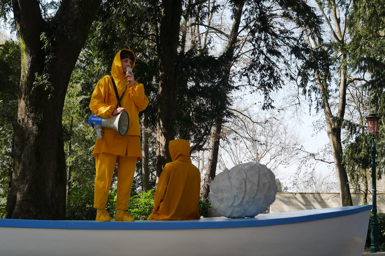 immagine per Pavilion of CZECH REPUBLIC and SLOVAK REPUBLIC, Slovak representation, Oto Hudec and the team of authors, Floating Arboretum, 60th International Art Exhibition – La Biennale di Venezia. Photo by: Oto Hudec.
