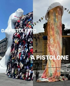 immagine per Meme Pistoletto vs Pesce a Napoli