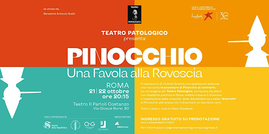 immagine per Teatro Patologico Pinocchio: una favola alla rovescia