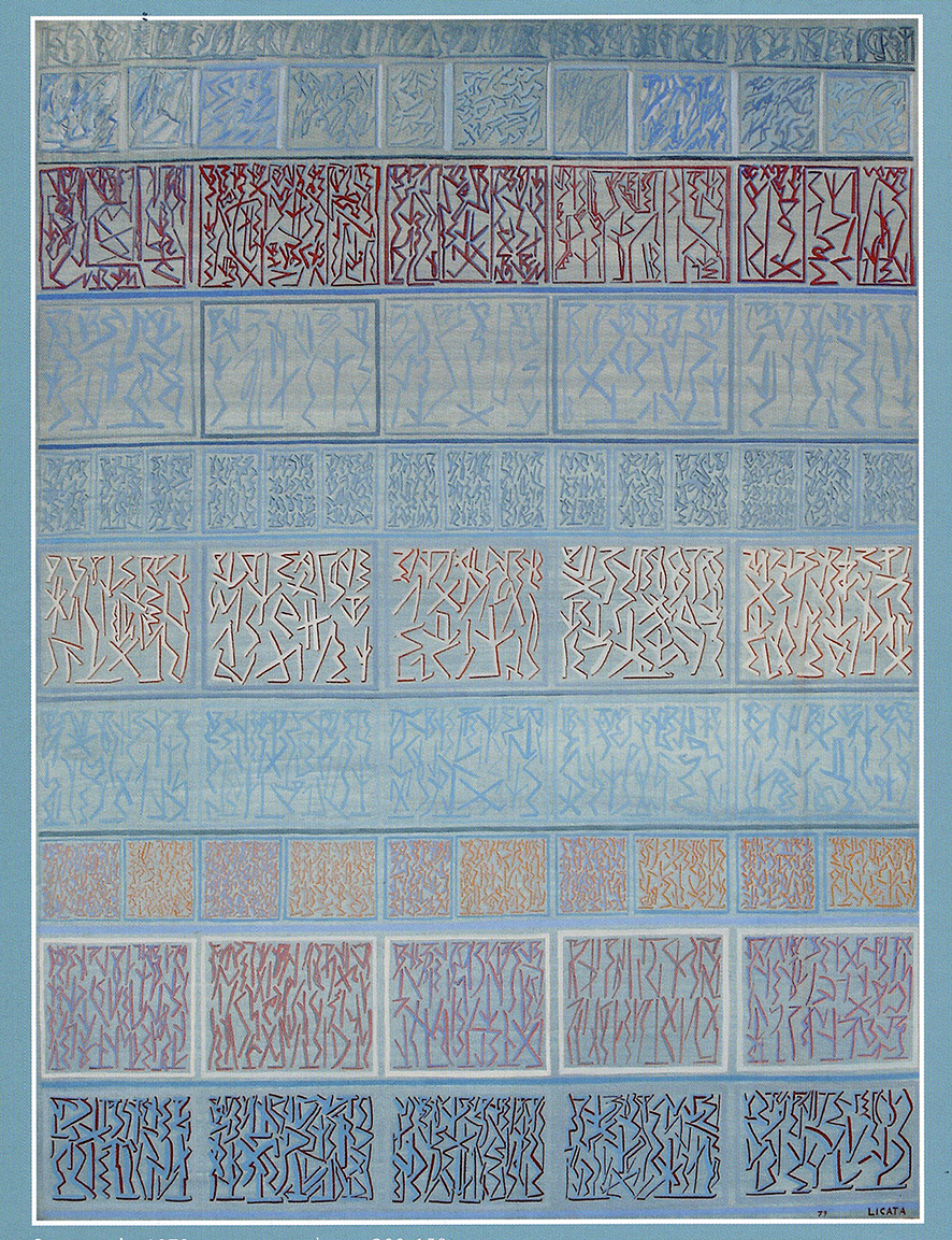 immagine per Riccardo Licata, senza titolo, 1979, tempera su tela, cm200x150