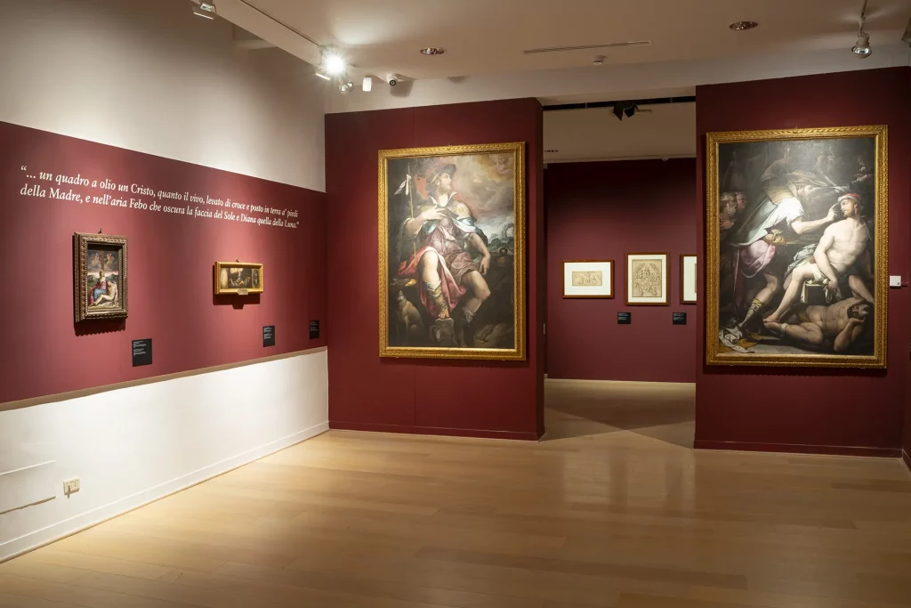 immagine per Giorgio Vasari. Il Teatro delle Virtù. Allestimento Galleria Comunale d’Arte Moderna e Contemporanea di Arezzo