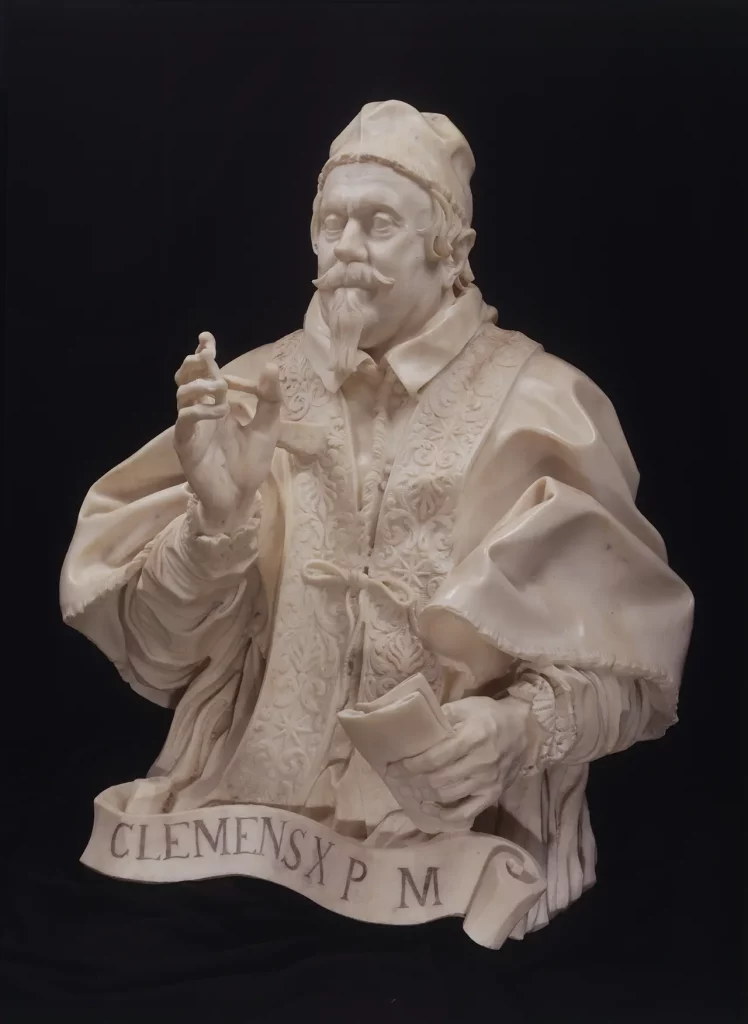 immagine per Gian Lorenzo Bernini (Napoli 1598 - Roma 1680) Busto di papa Clemente X Altieri Bust of Pope Clement X Altieri 1676 -1680 MarmoMarbleRoma, Gallerie Nazionali di Arte Antica, Palazzo Barberini, inv. 4568