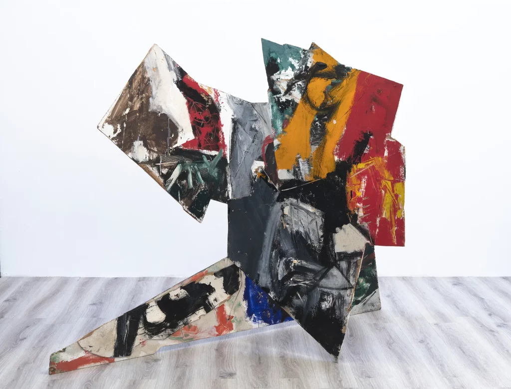 immagine per Emilio Vedova (Plurimo - A), 1962 Colori acrilici vinilici, pastello su elementi di legno polifrontali, cerniere in ferro 157 x 110 x 219 cm Fondazione Emilio e Annabianca Vedova, Venezia