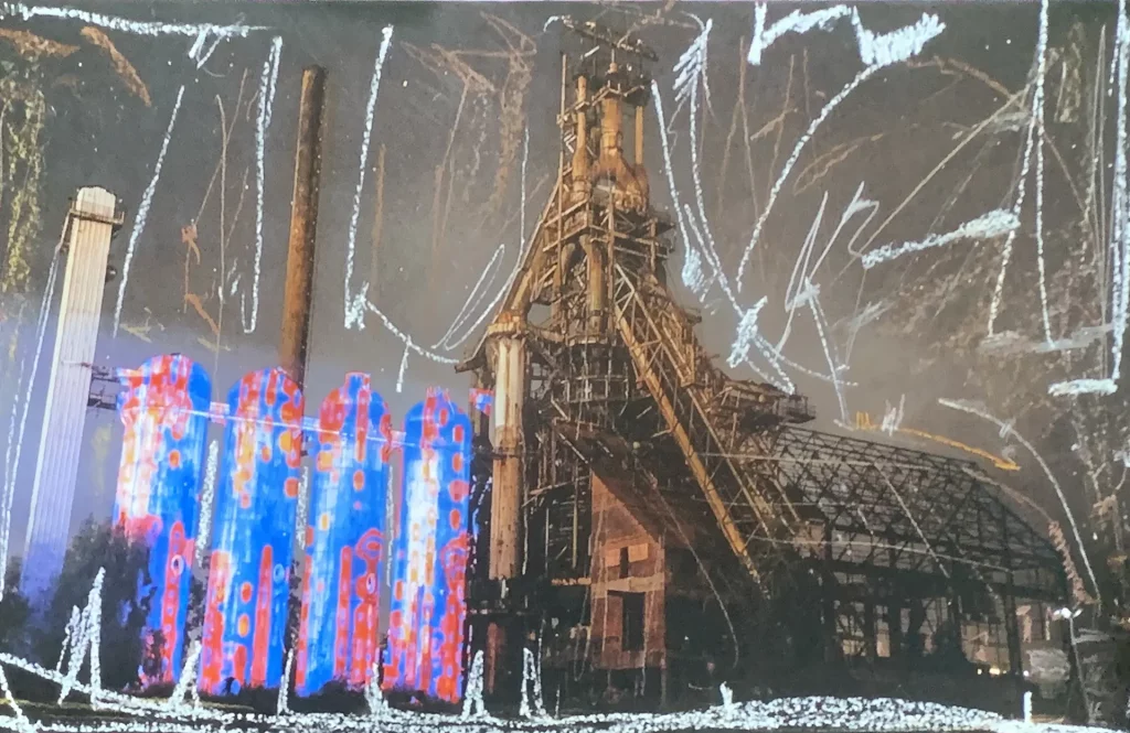 immagine per Franz Cerami - Disegno su carta fotografica-Lighting Flowers Bagnoli- 2024