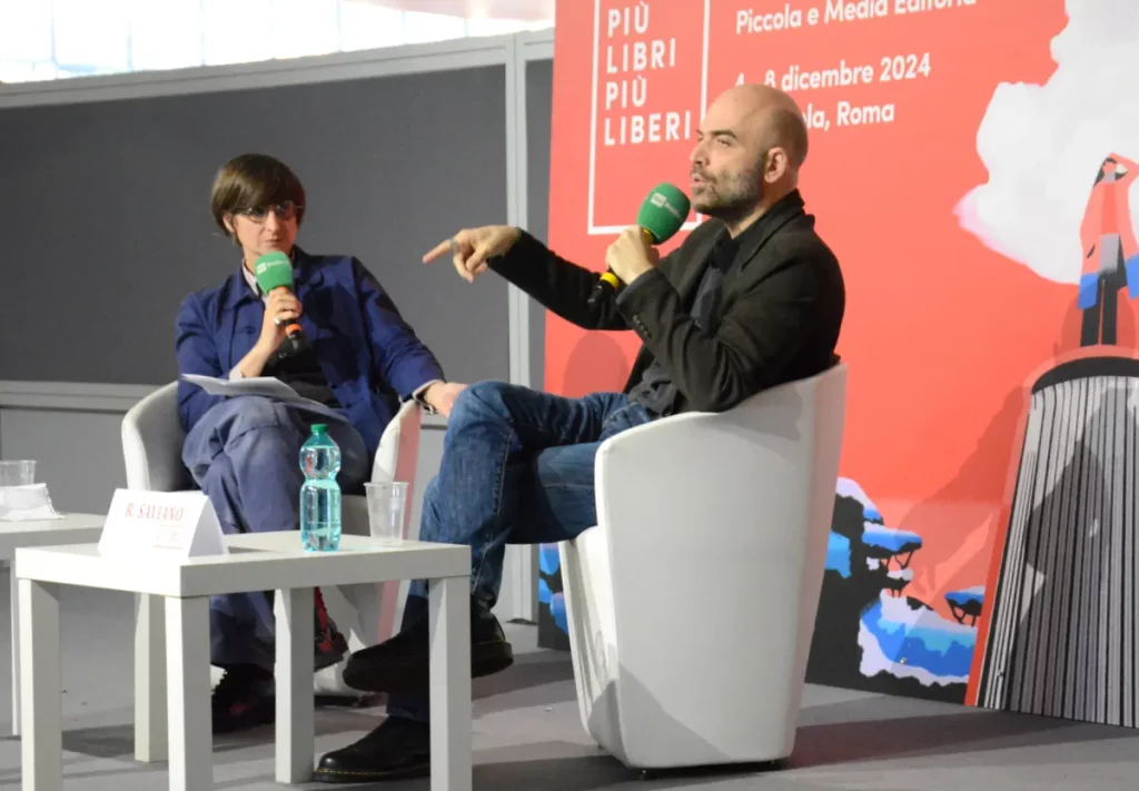 immagine per Chiara Valerio e Roberto Saviano - Più Libri Più Liberi 2024