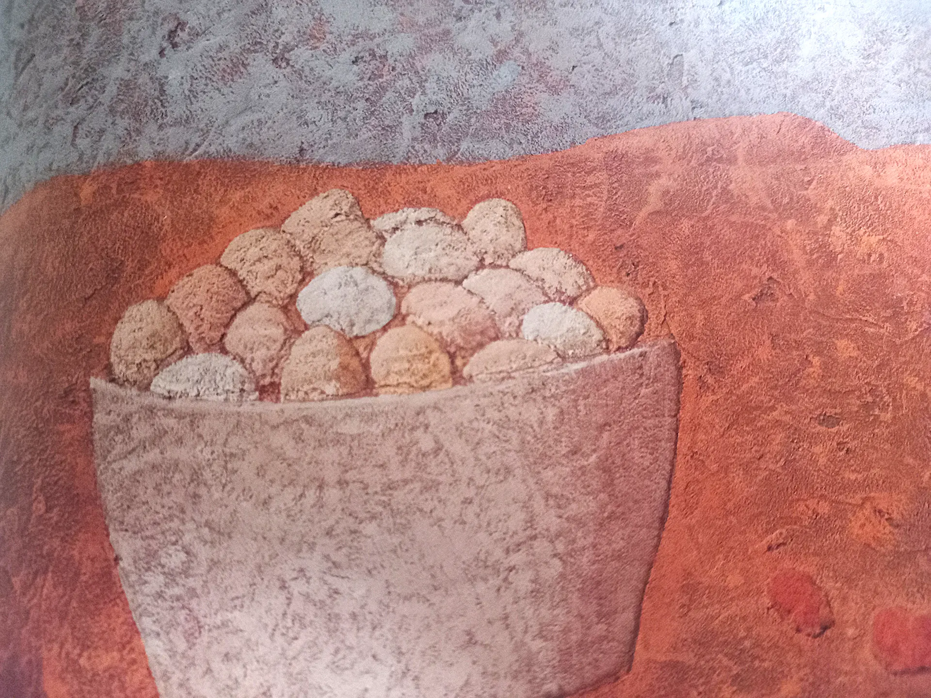 immagie per Domenico Gnoli, Cesta con uova,1960 -Tornabuoni Arte, Milano -p h. Paolo Di Pasquale - dicembre 2024