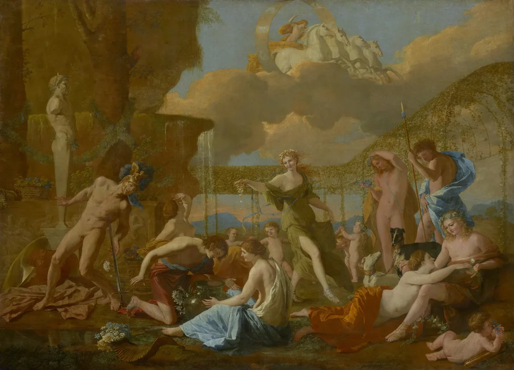 immagine per Nicolas Poussin, Il regno di Flora, olio su tela, Gemäldegalerie Alte Meister Staatliche Kunstsammlungen Dresden © Gemäldegalerie Alte Meister ph. HP Klut