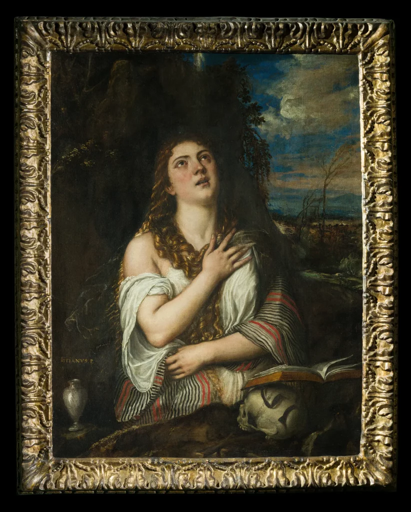 immagine per Tiziano Vecellio, Maddalena penitente, olio su tela, Museo e Real Bosco di Capodimonte, Napoli, concessione del MiC - Museo e Real Bosco di Capodimonte copia