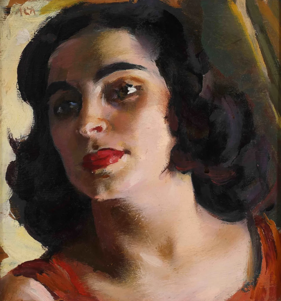 immagine per Giacomo Balla La seducente 1946 olio su tavola cm 30 x 29,5