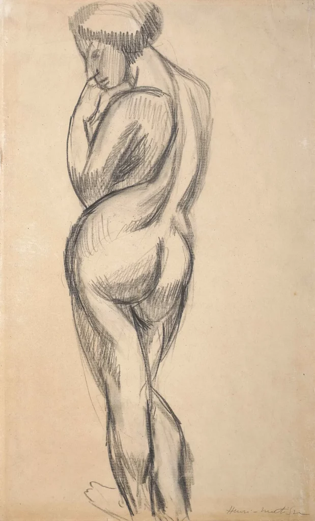 immagine per Henri Matisse Nu debout 1908-1909 matita su carta mm 360 x 225