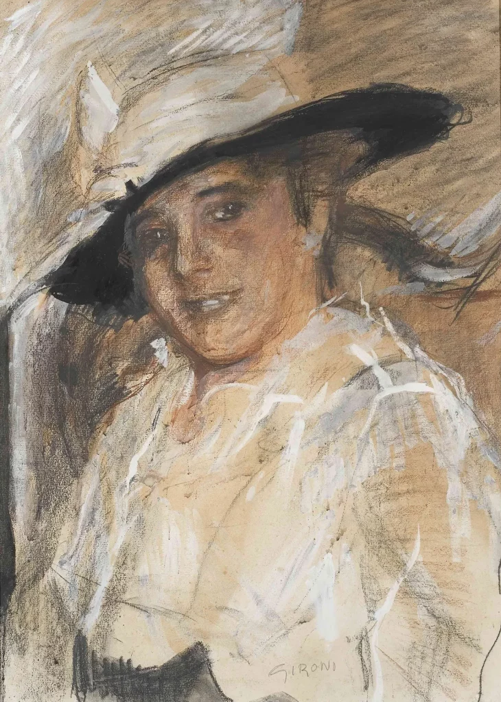 immagine per Mario Sironi Ritratto di Margherita Sarfatti 1916-1917 pastello e tempera su carta mm 600 x 450