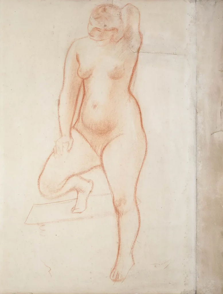 immagine per André Derain Nu debout anni Trenta sanguigna su carta mm 630 x 415