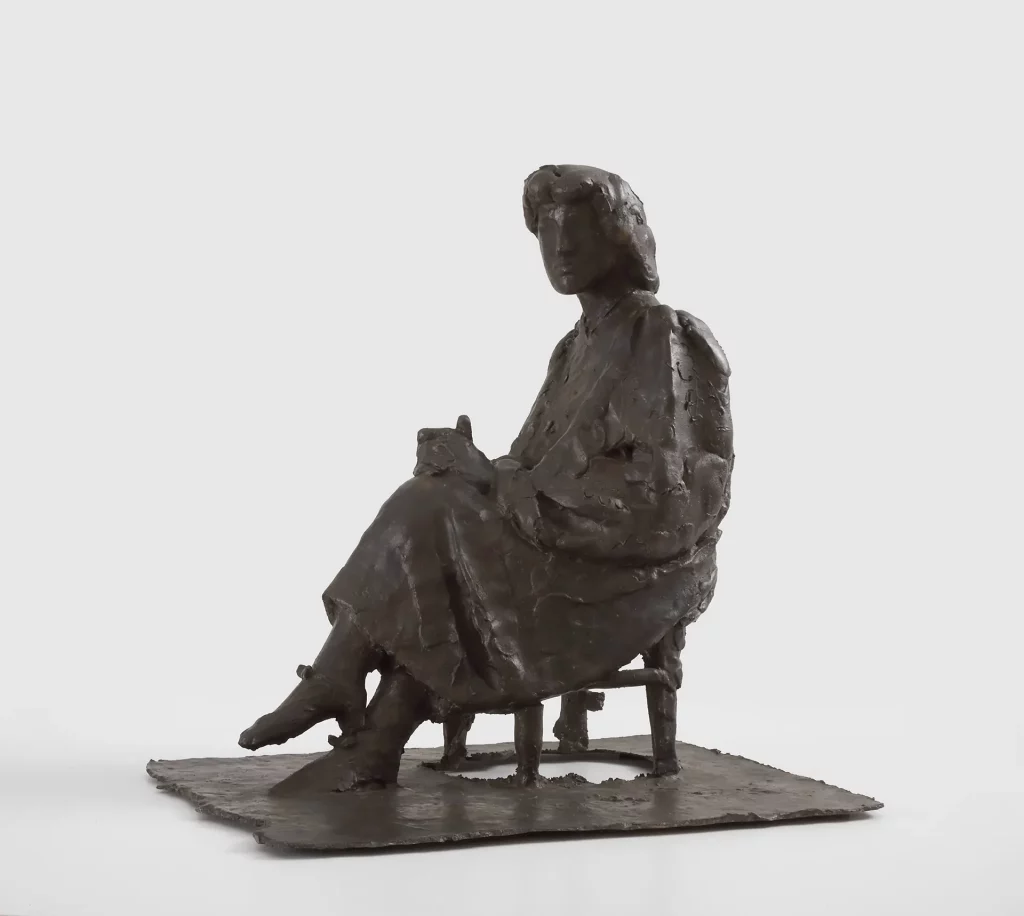 immagine per Giacomo Manzù Modella seduta 1959 bronzo cm 54,6 x 53,5 x 40,6