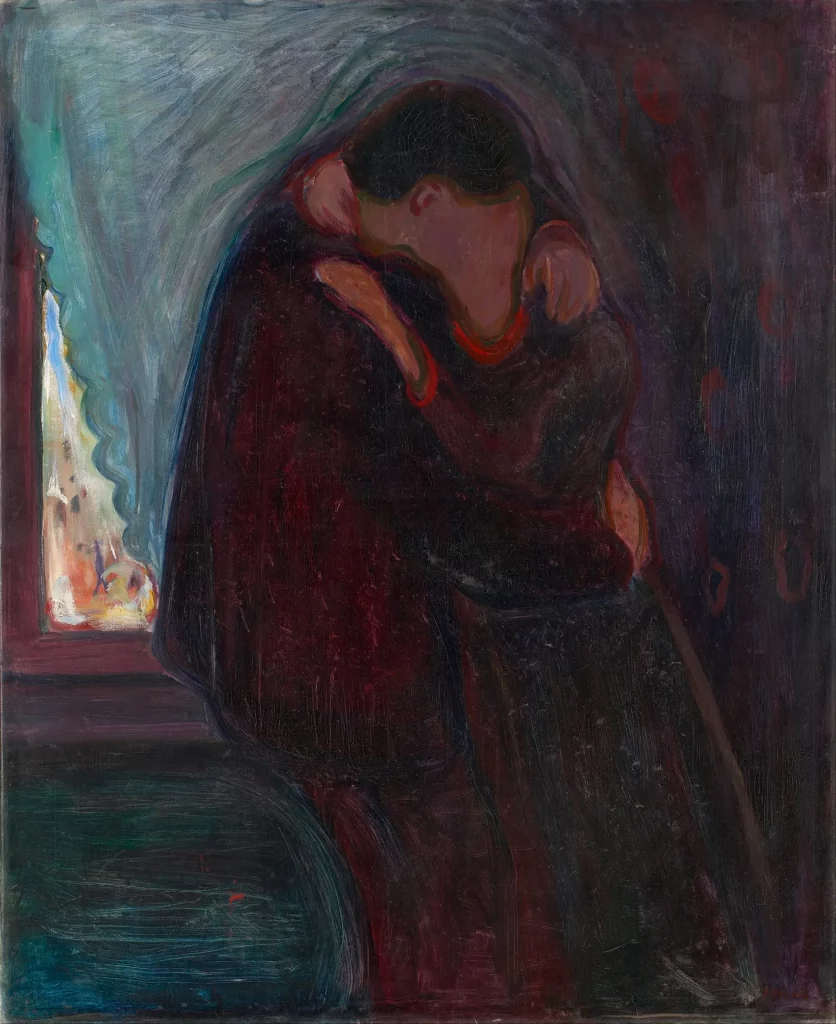 immagine per Edvard Munch, The Kiss-Il bacio (1897) - Munch Museum Oslo