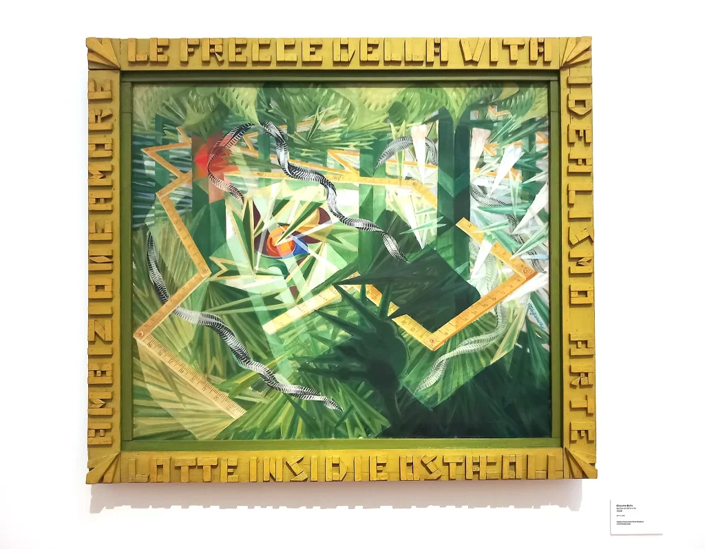 immagine per Giacomo Balla, Le frecce della vita, 1928 -dalla GNAM-c Roma -ph. Barbara Martusciello