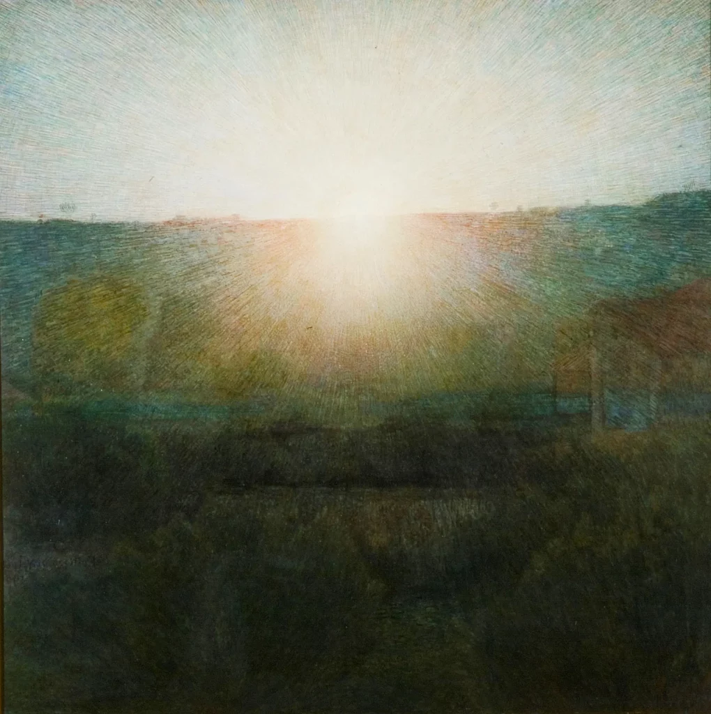immagine per Giuseppe Pellizza da Volpedo, Il sole, 1904, olio su tela courtesy Galleria Nazionale d’Arte Moderna e Contemporanea -sala Prima del Futurismo