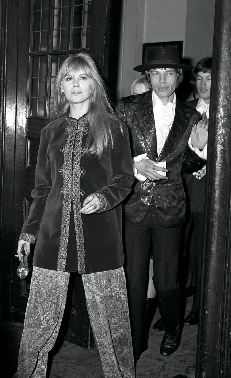 immagine per Marianne Faihfull e Mick Jagger ai tempi della loro relazione