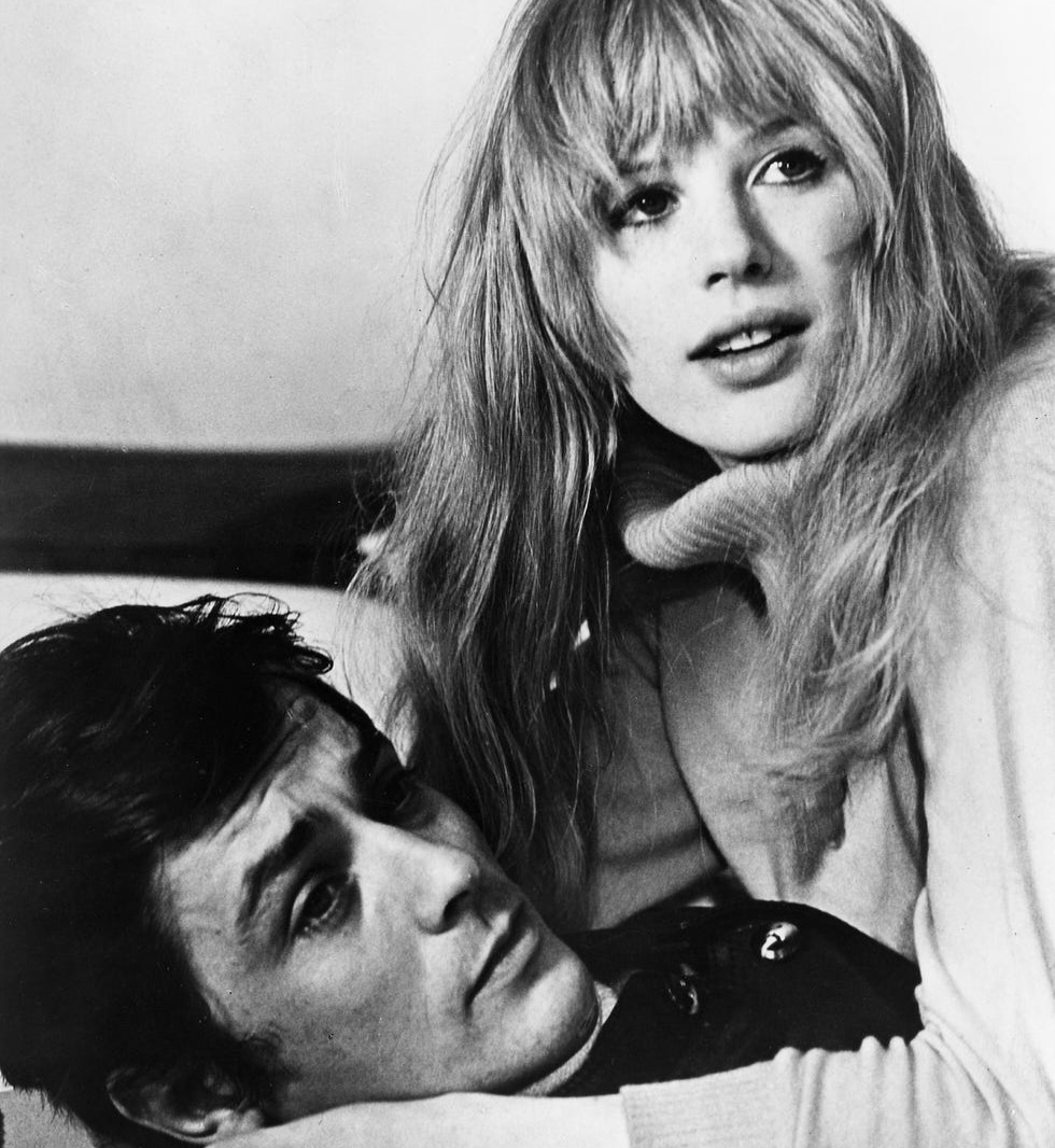 immagine per Marianne Faithfull e Alain Delon in Nuda sotto la pelle, di Jack Cardiff, 1968