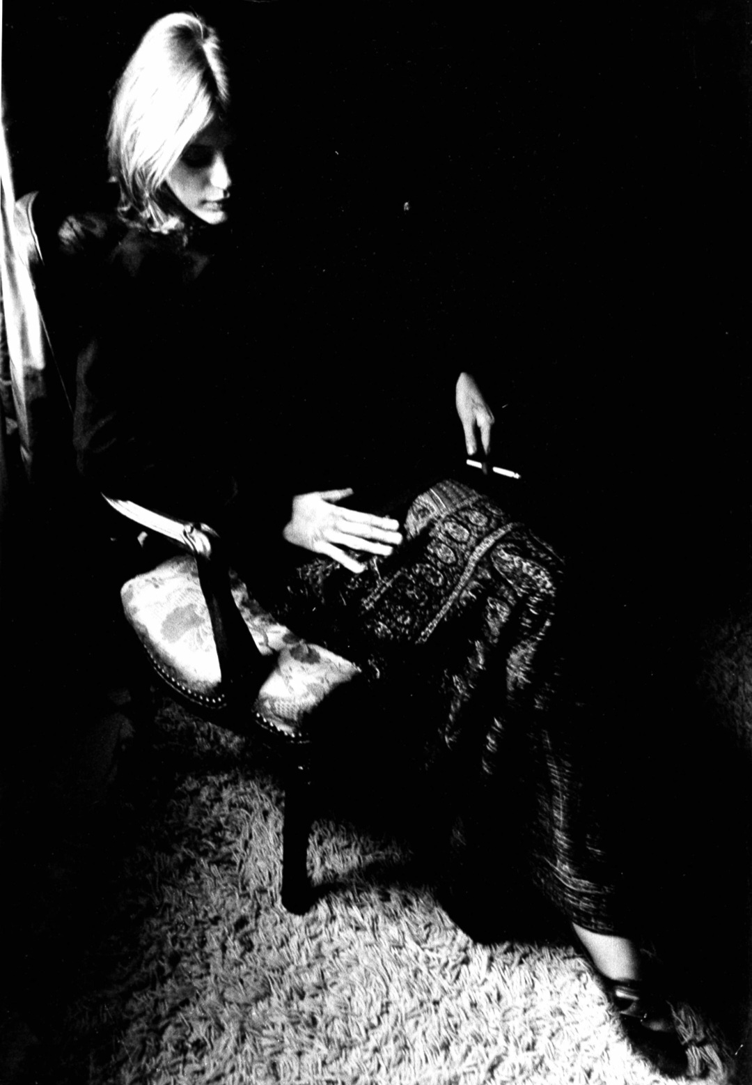 immagine per Marianne Faithfull in una foto di Mario Schifano