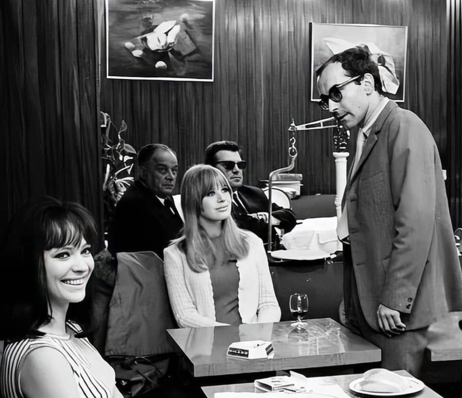 immagine per Marianne Faithfull sul set di MADE in U.S.A. di Truffaut - in ppp Anna Karina