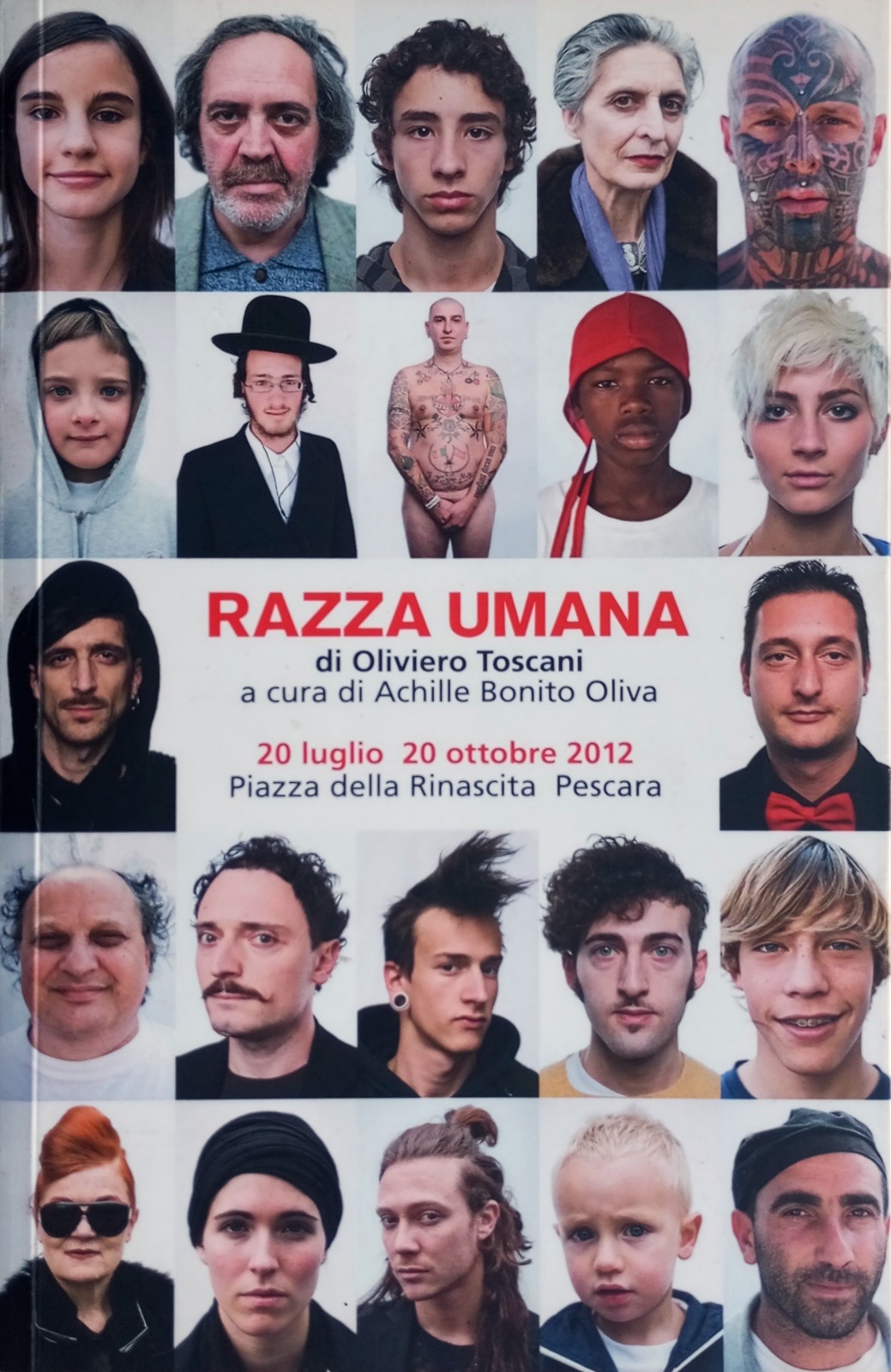 immagine per Oliviero Toscani - la mostra Razza Umana, curata da A. Bonito Oliva a Pescara, 2012