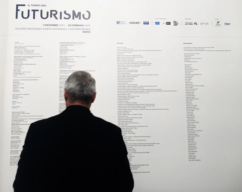 immagine per colophon mostra Il Tempo del Futurismo, GNAM-C Roma, 2024 -ph. Barbara Martusciello