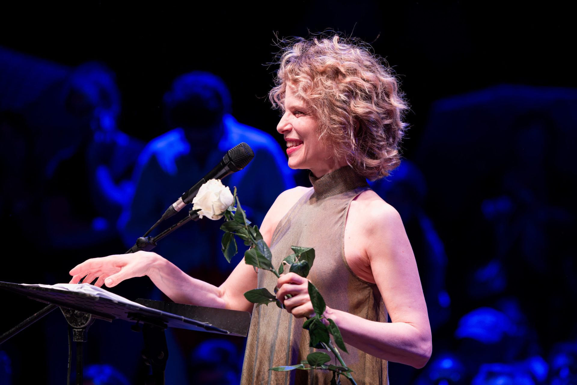 immagine per Sonia Bergamasco - Progetto Eleonora Duse. Anfiteatro del Vittoriale, Festival della Bellezza. Foto Fabio Benato