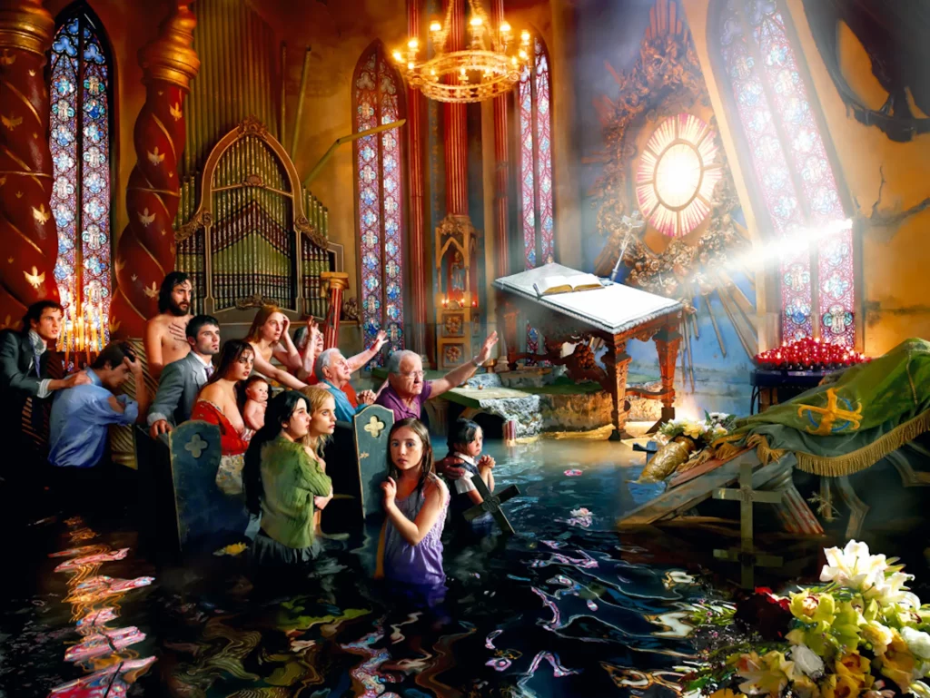 immagine per David LaChapelle, After the Deluge, Cathedral, Los Angeles, 2007-©David LaChapelle