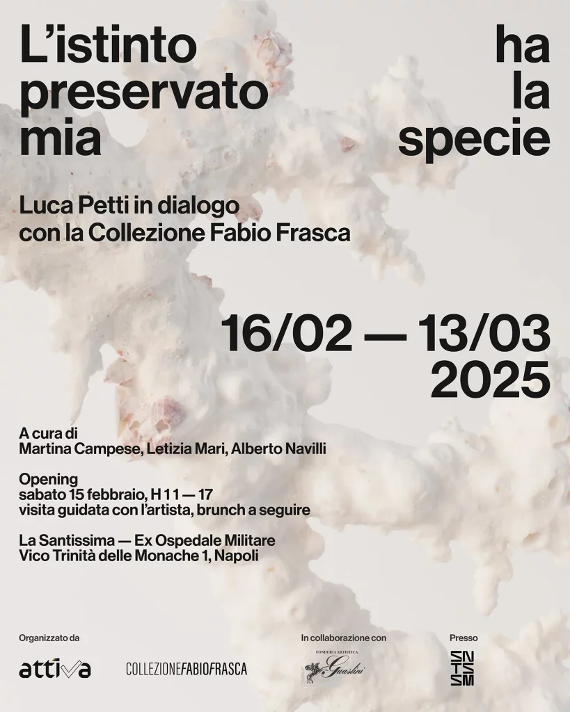 immagine per Locandina mostra: L’istinto ha preservato la mia specie. Luca Petti - collezione Fabio Frasca.